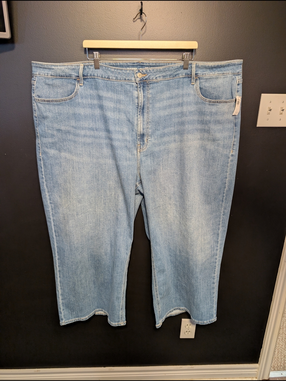 NWT Old Navy Light Blue, High Rise, WOW Wide Leg Jeans